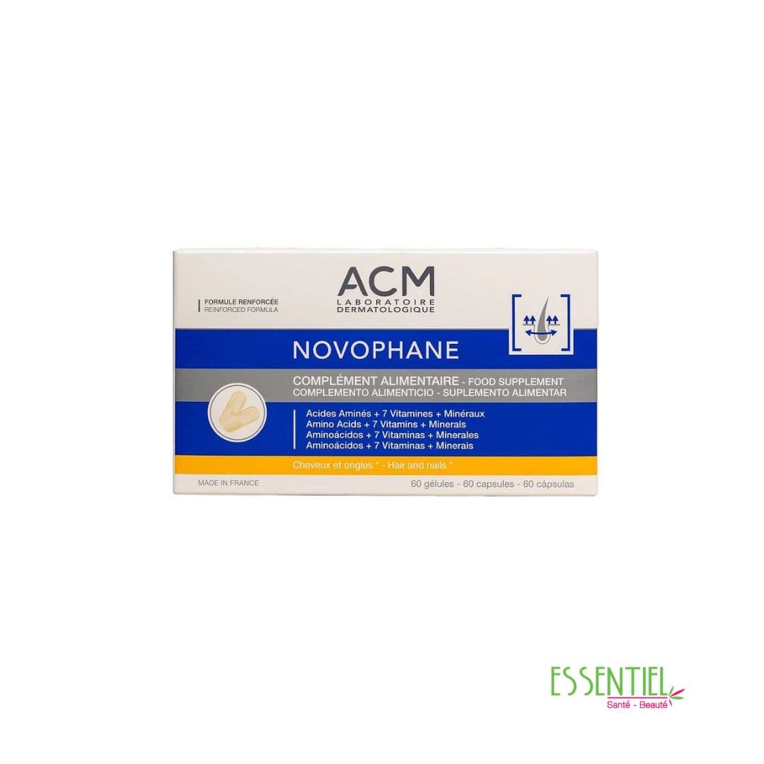 Acm novophane complètement anti chute cheveux et Ongles, 60 gélules