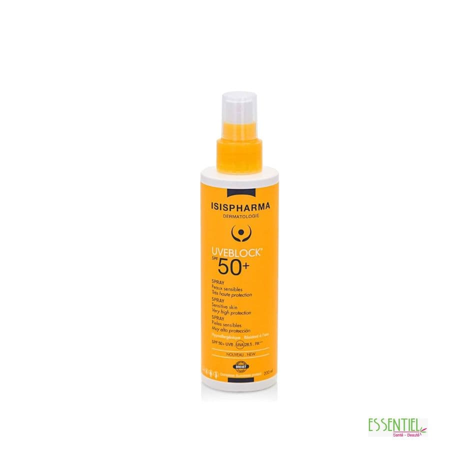 ISISPHARMA UVEBLOCK SPRAY SOLAIRE TRES HAUTE PROTECTION SPF50+