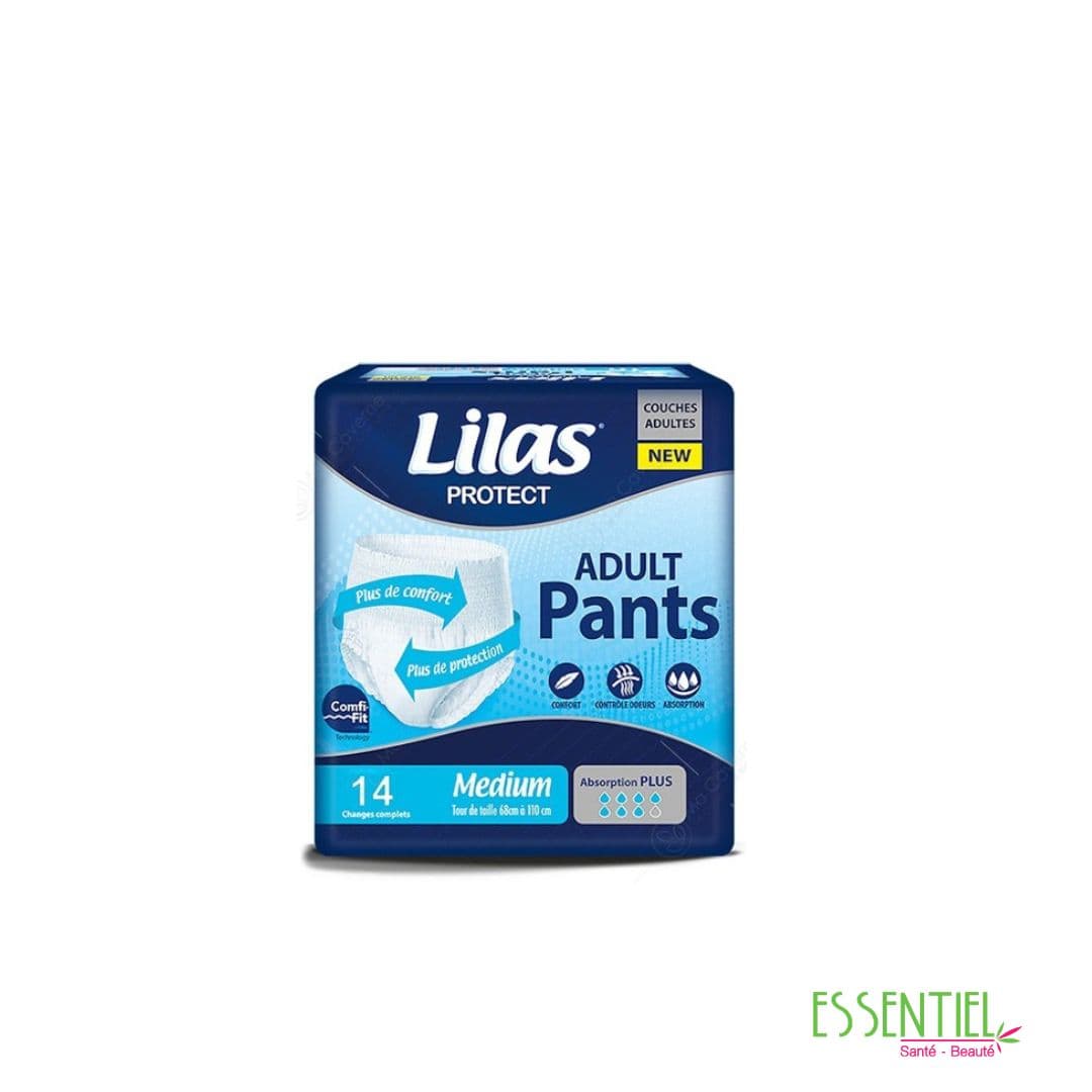Lilas Couches Adultes Confort Protect Medium , 14 pièces