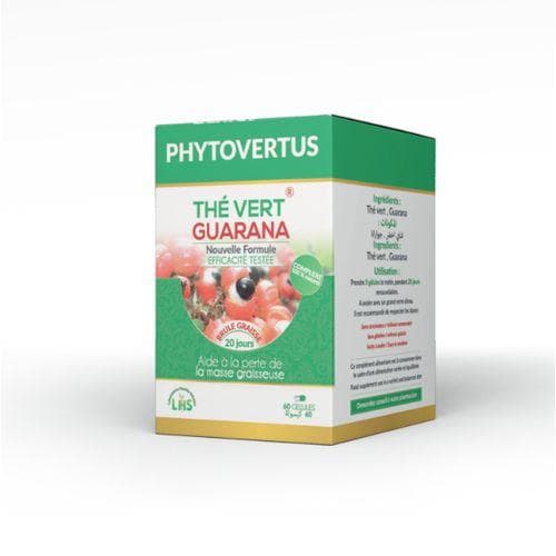 Phytovertus Thé Vert Guarana – 60Gelules