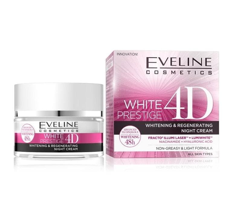 EVELINE WHITE PRESTIGE 4D crème blanchissante et régénérante nuit 50ml