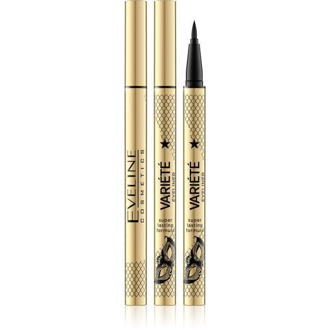 Eveline Variété Waterproof Eyeliner – Ultra Black – 7ml