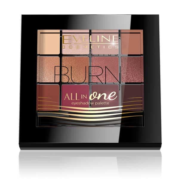 EVELINE PALETTE DE FARDS À PAUPIÈRES TOUT EN UN 12 COULEURS BURN
