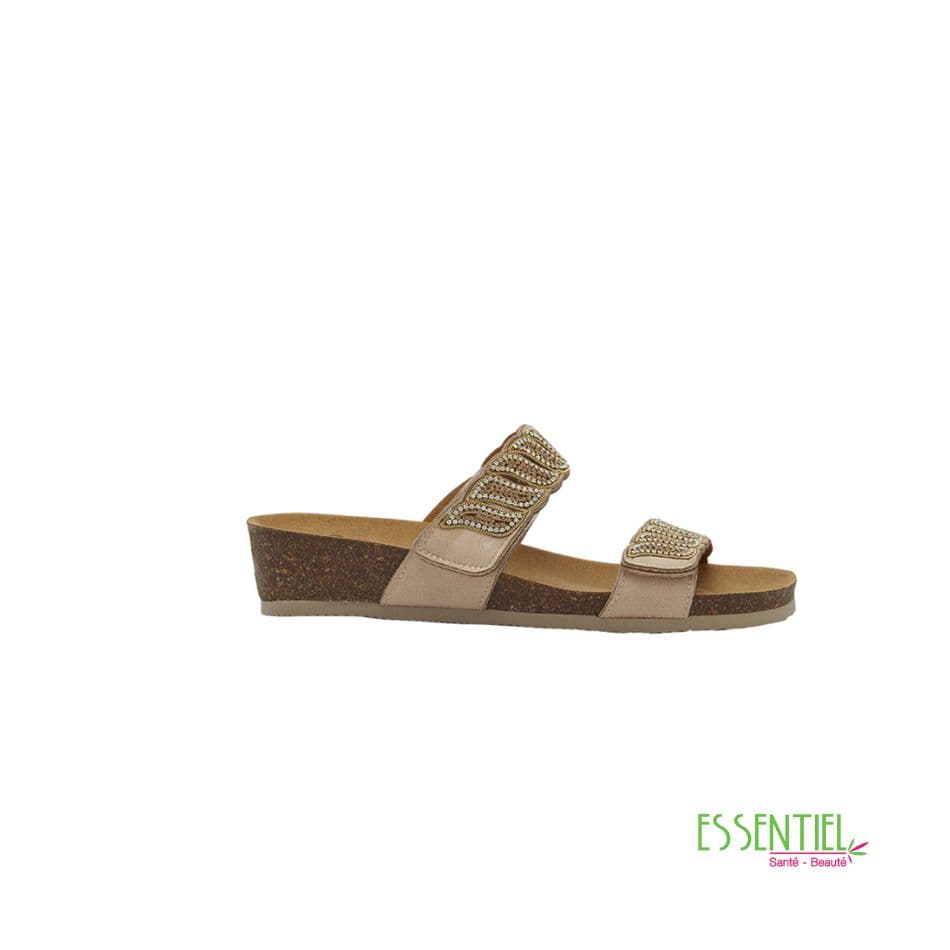 Mules – DOHA 2 STRAPS COMFORT – Beige