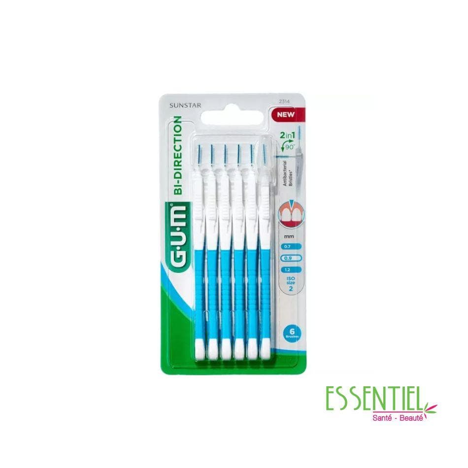 Gum Brossettes interdentaires Proxabrush Bidirection 0.9 – x6