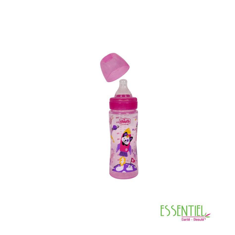 CHICCO BIBERON PLASTIQUE FILLE 330ML