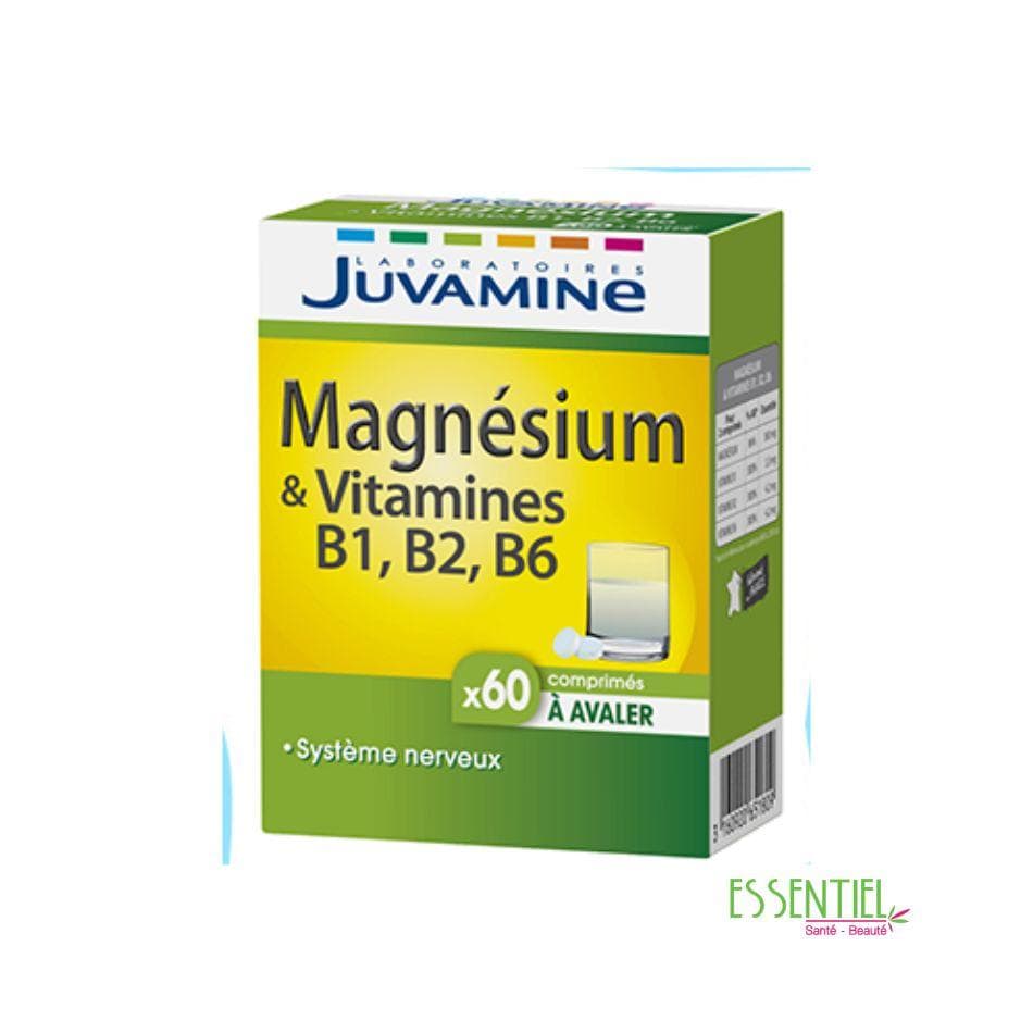 JUVAMINE MAGNÉSIUM & VITAMINES B6, B2, B1 BT 60CP