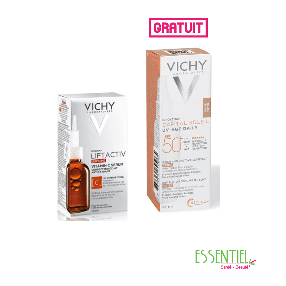 Vichy coffret lift activ vit C serum+ uv age daily spf50+ gratuit