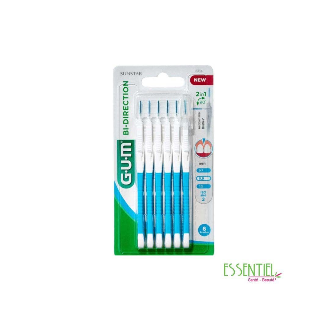 GUM BI DIRECTION BROSSETTES 0.9 MM SIZE 2 2314