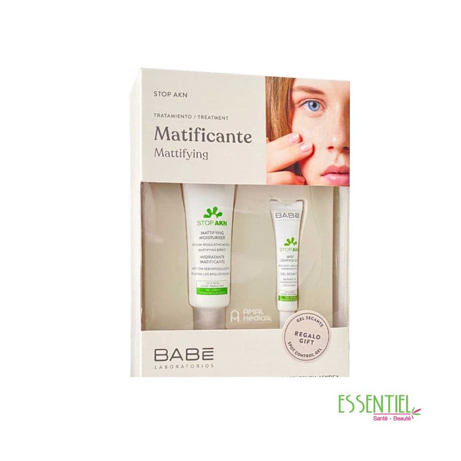 BABE PACK soin matifiant Crème hydratante+ Spot Control Gel offert