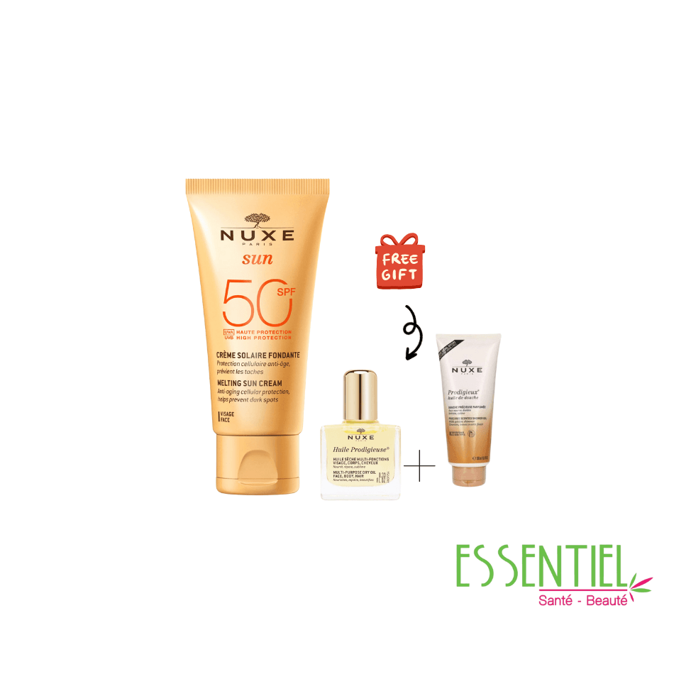 Nuxe Sun Crème Fondante 50ml+ huile de douche 30ml + huile florale offerts