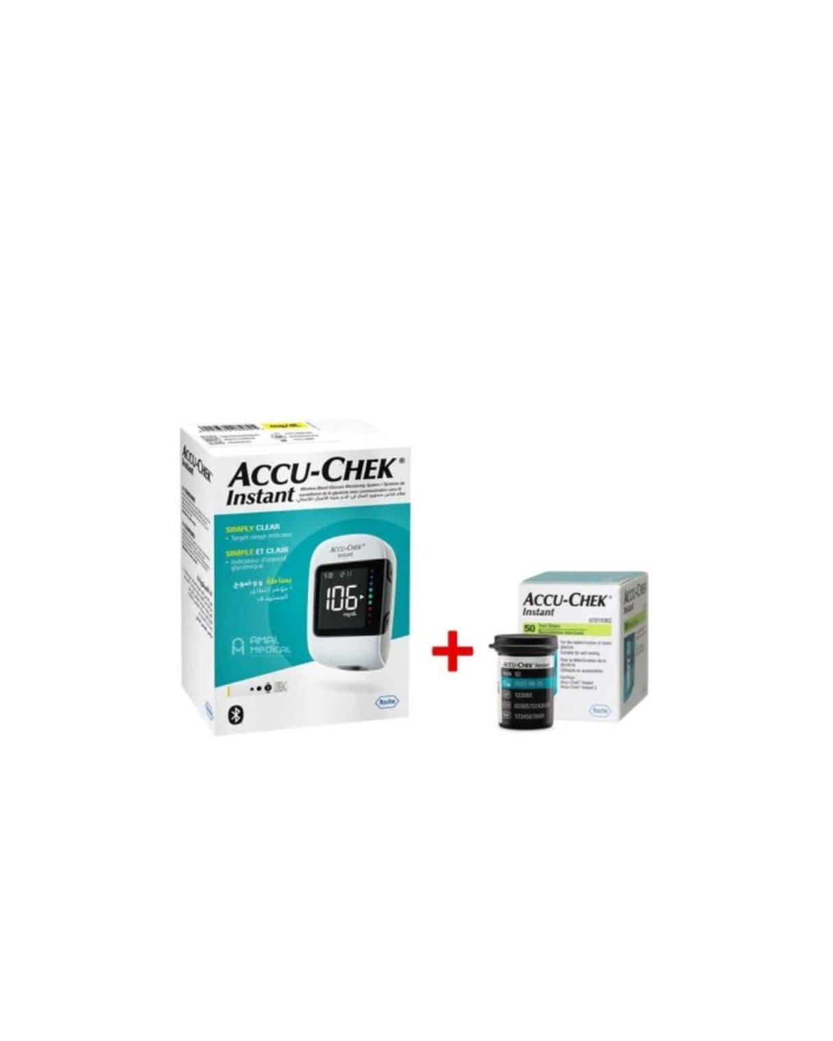ACCUCHEK INSTANT LECTEUR +60 Bandelettes