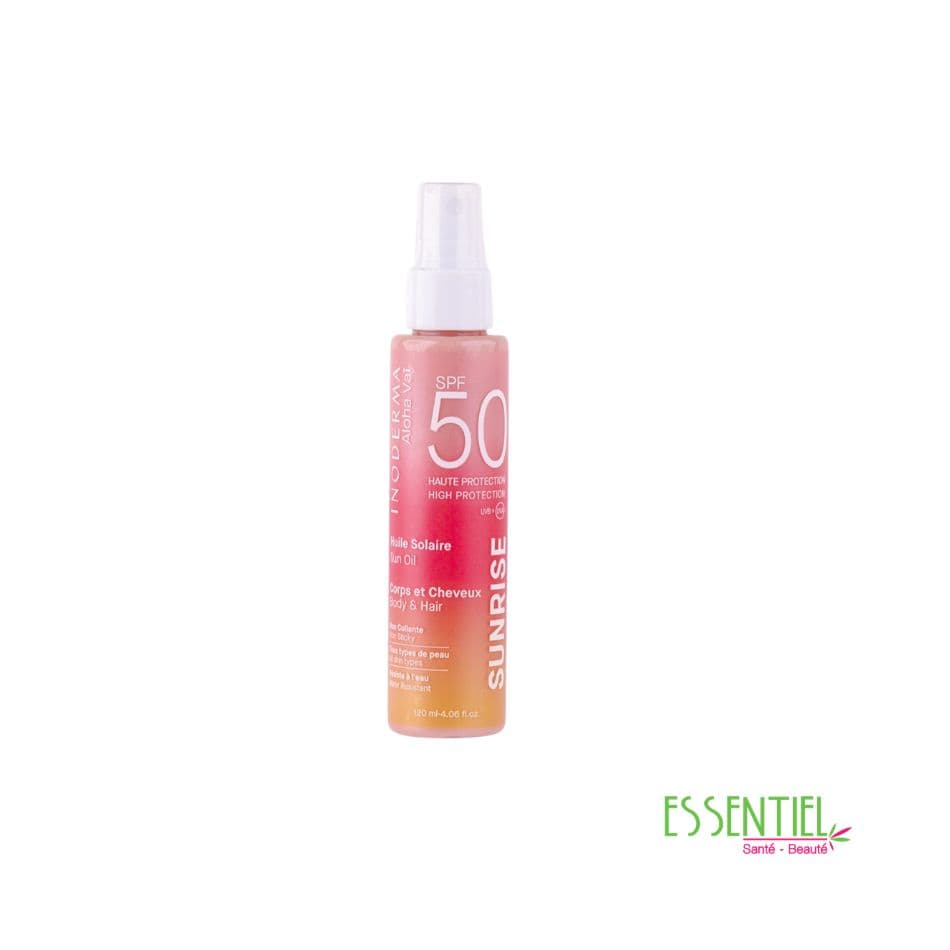 INODERMA ALOHA HUILE SOLAIRE SPF 50 SUNRISE 120ML