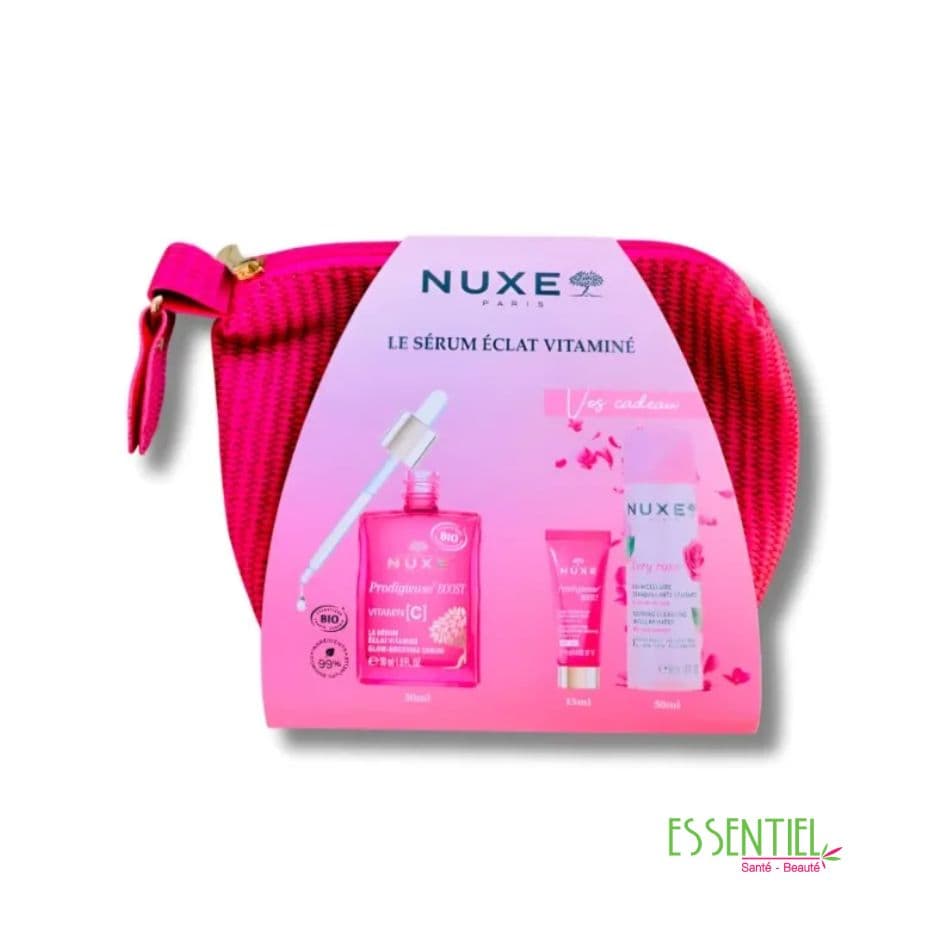NUXE TROUSSE ECLAT SERUM BOOST 30ML + CREME BOOST + EAU MICELLAIRE)