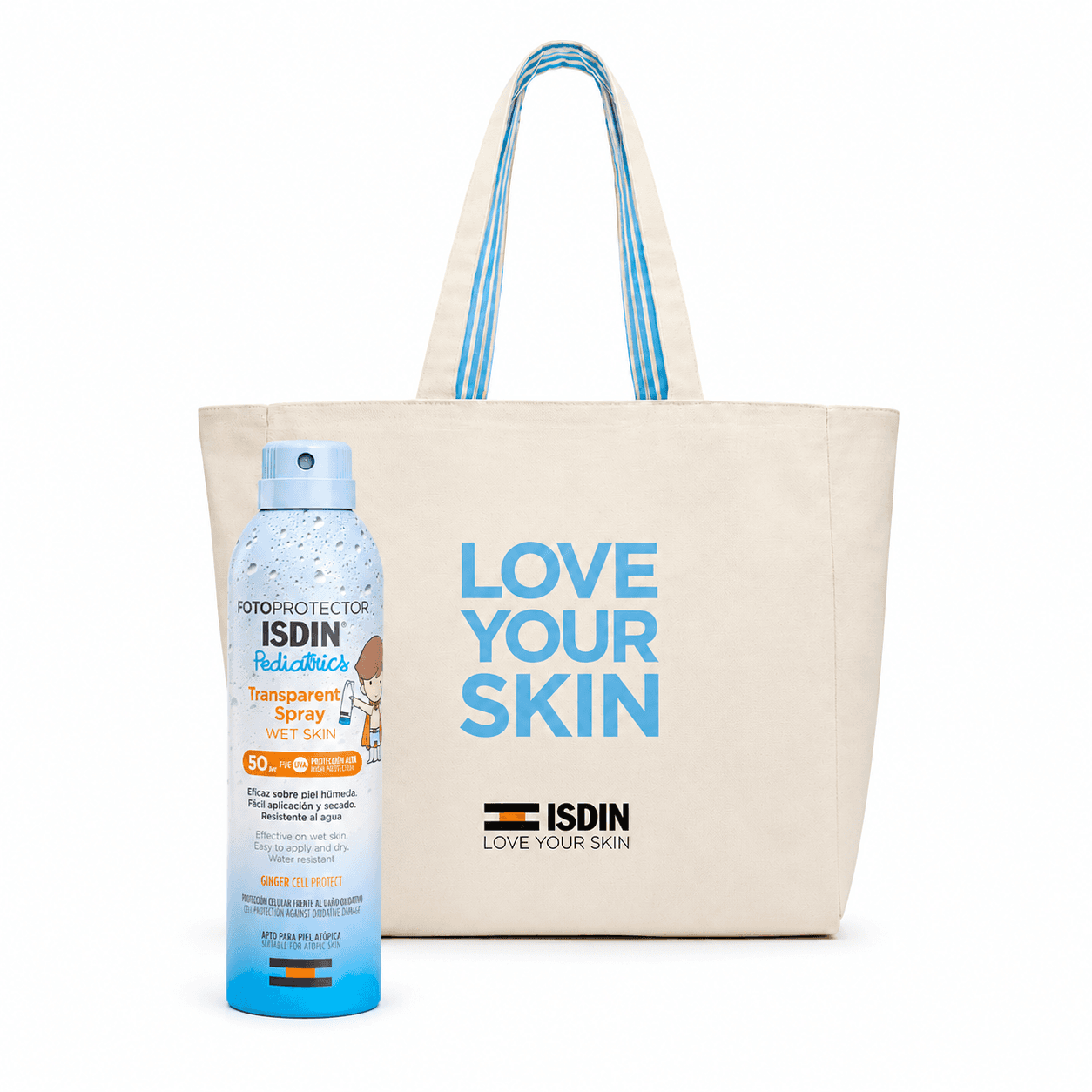 ISDIN Fotoprotector Pediatrics Spray Enfants SPF50 250mL + Sac de Plage Offert