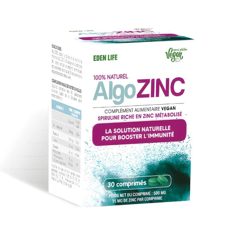 EDEN LIFE Algo Zinc B/30 Comprimés
