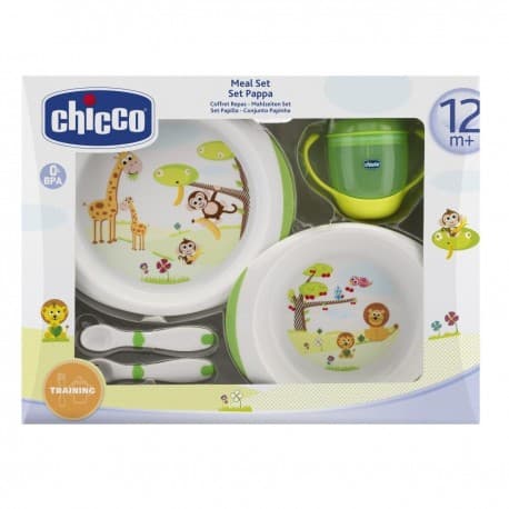 Chicco Set de Repas Bébé Vert 12m+