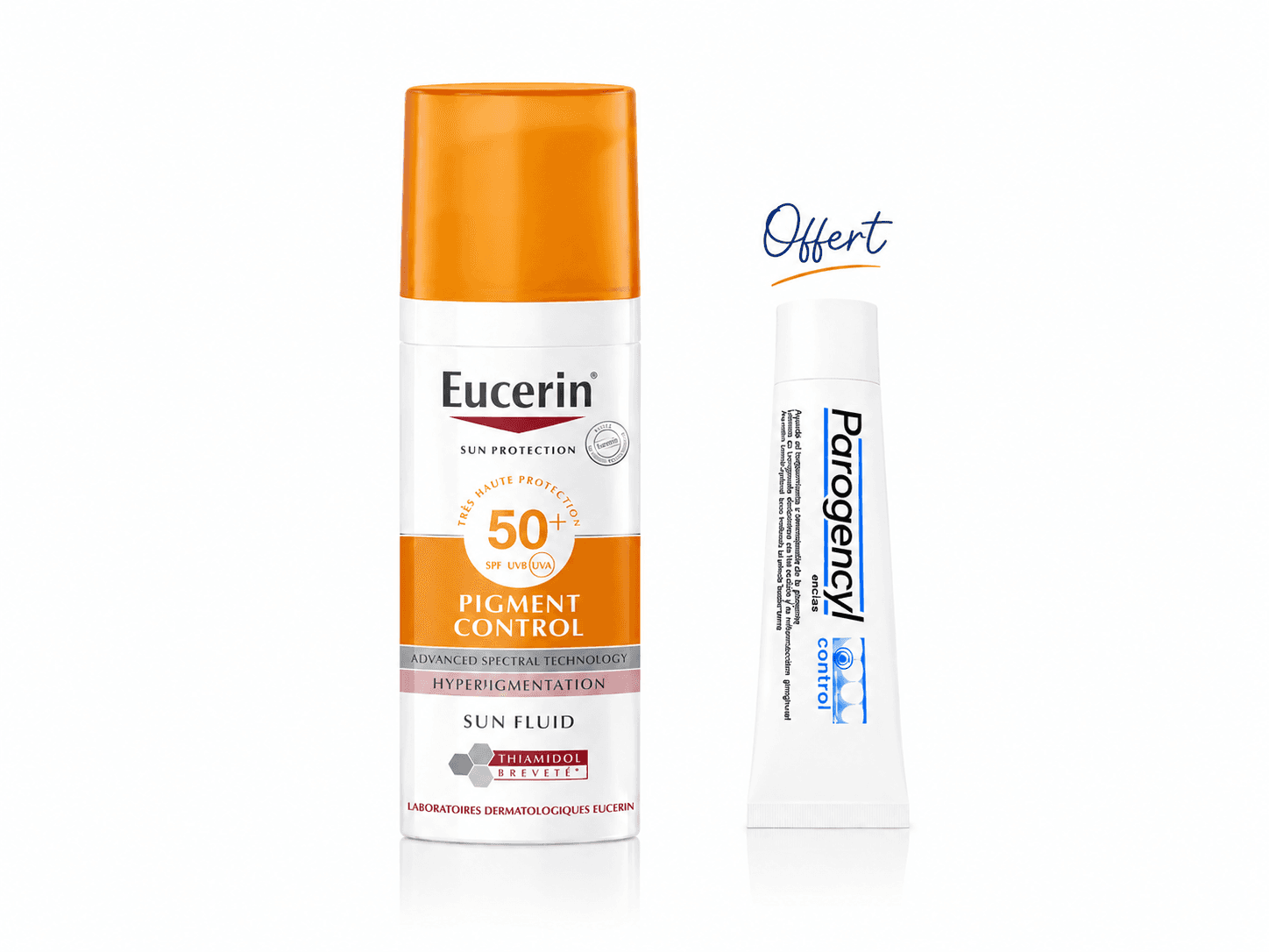 Eucerin Pigment Control Fluid Anti-Tâches SPF50 50mL+Dentifrice Parogencyl 15mL (Offert)