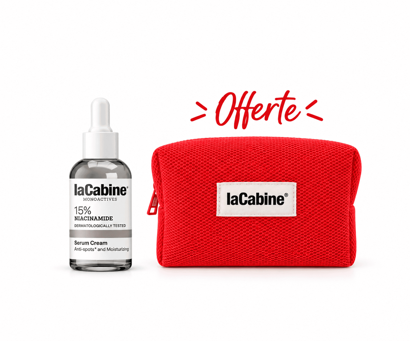 LaCabine Monoactives 15% Niacinamide Sérum Crème 30mL+Trousse Offerte
