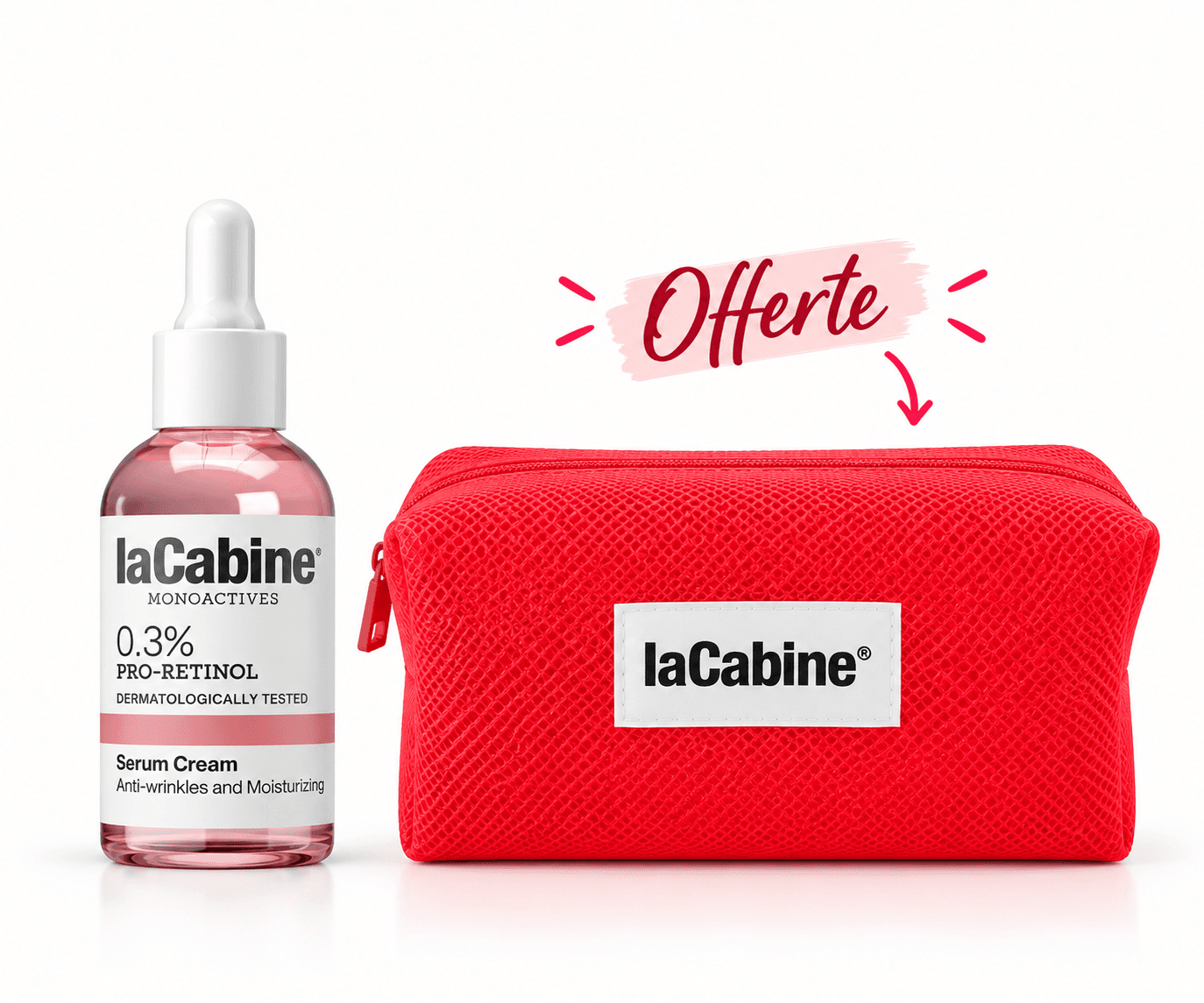 LaCabine Monoactives 0,3% Pro-Retinol Sérum Crème 30mL+Trousse Offerte