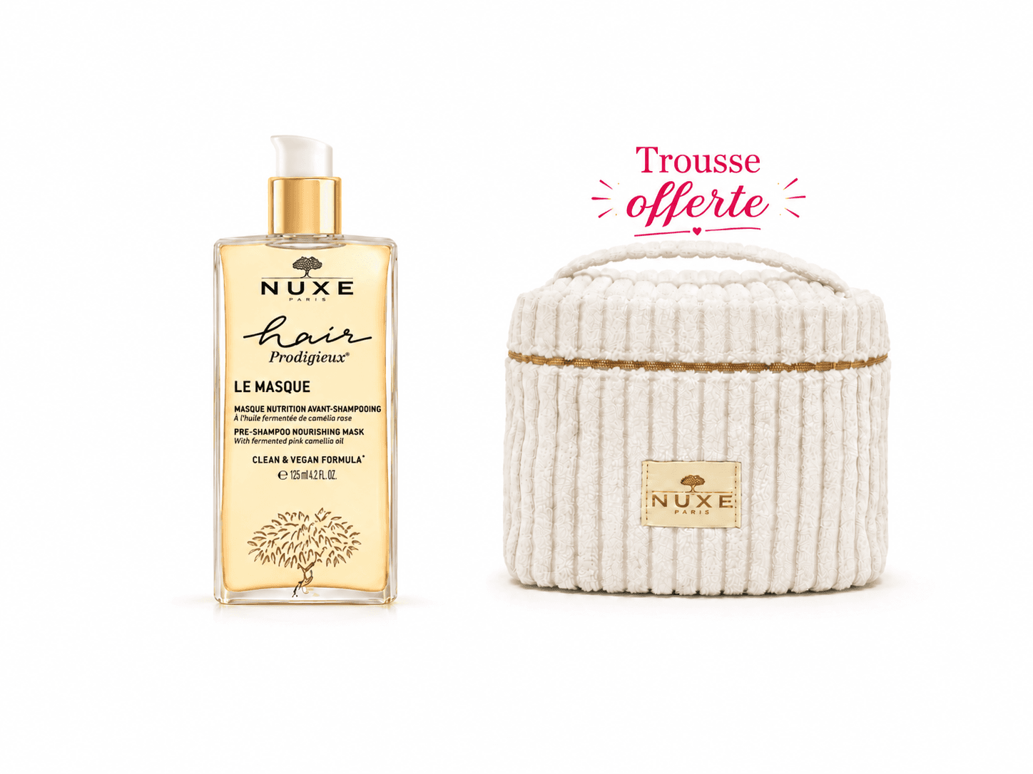 Nuxe Hair Prodigieux Le Masque Nutrition Avant Shampooing 125mL+Trousse Offerte