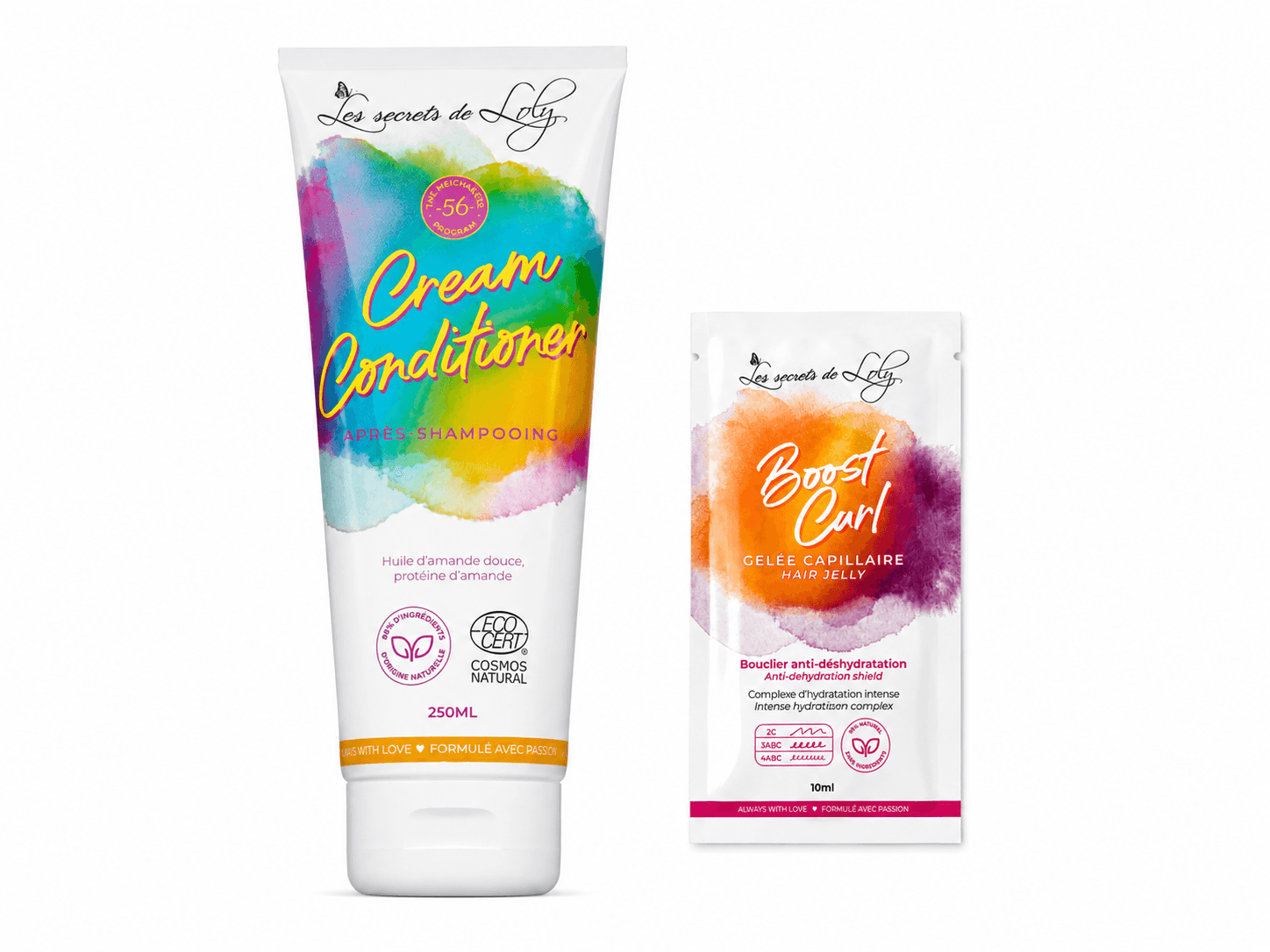 Les Secrets de Loly Cream Conditioner Après-Shampooing 250mL + Boost Curl 10mL (Offert)
