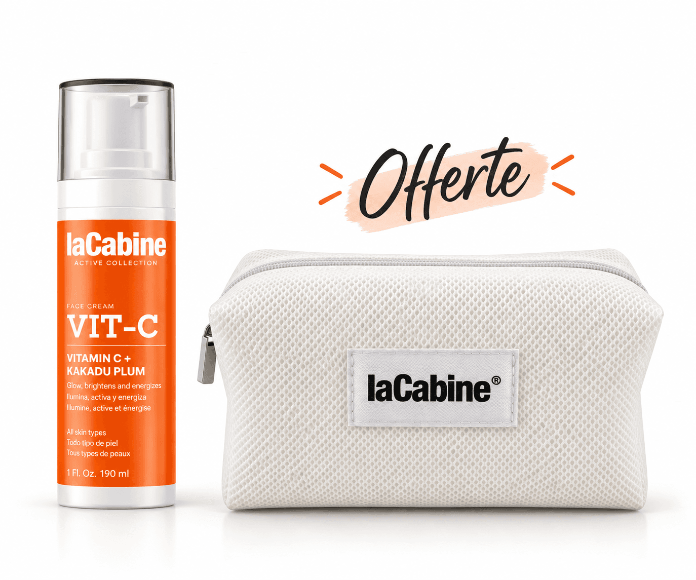 LaCabine Mousse Nettoyante Vitamine C 150mL+Trousse Offerte