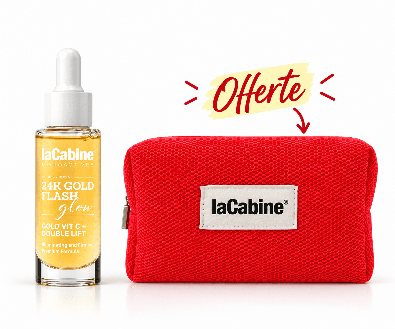 LaCabine 24K Gold Flash Glow Sérum 30mL+Trousse Offerte