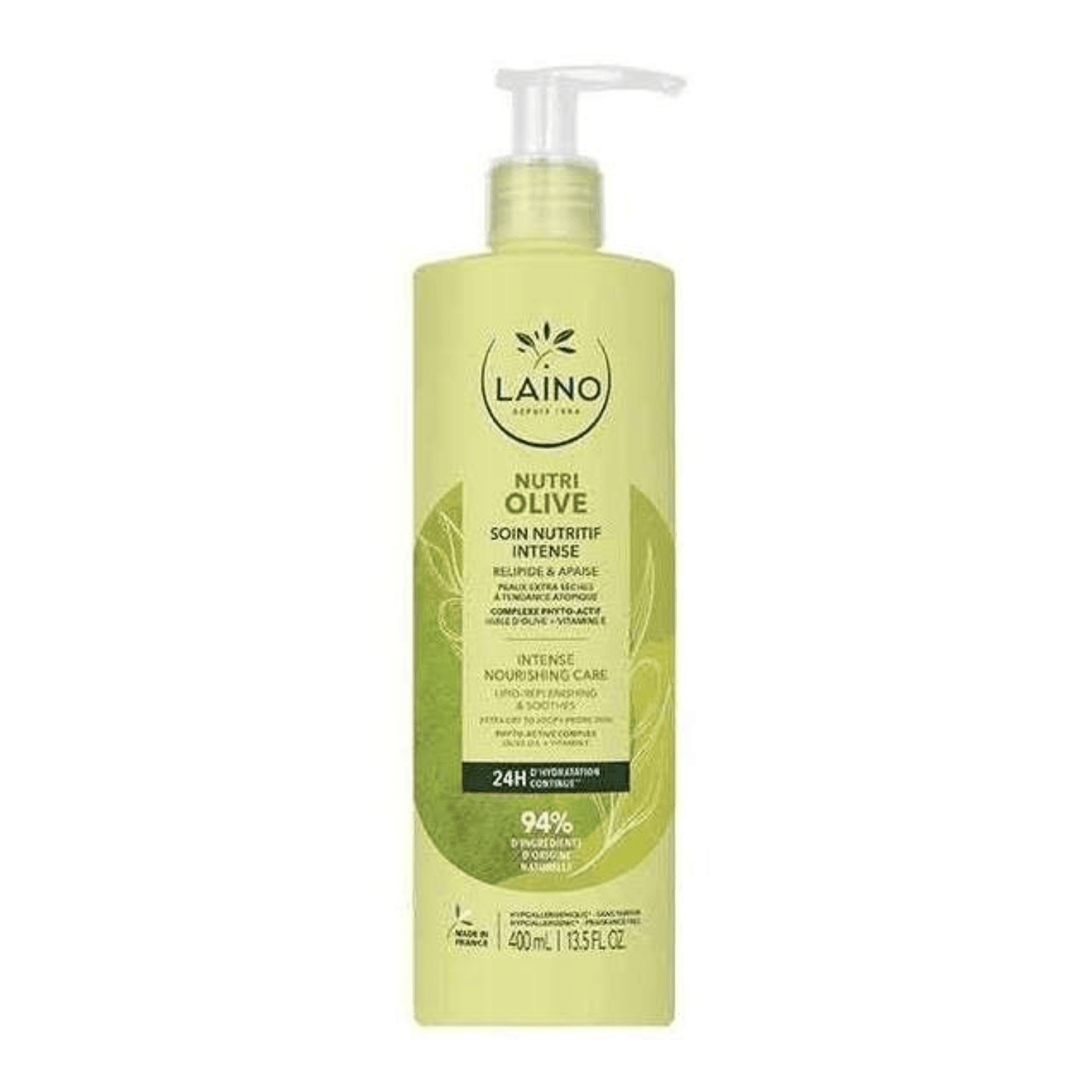 Laino Lait nutritif Intense Huile d’olive 400ml