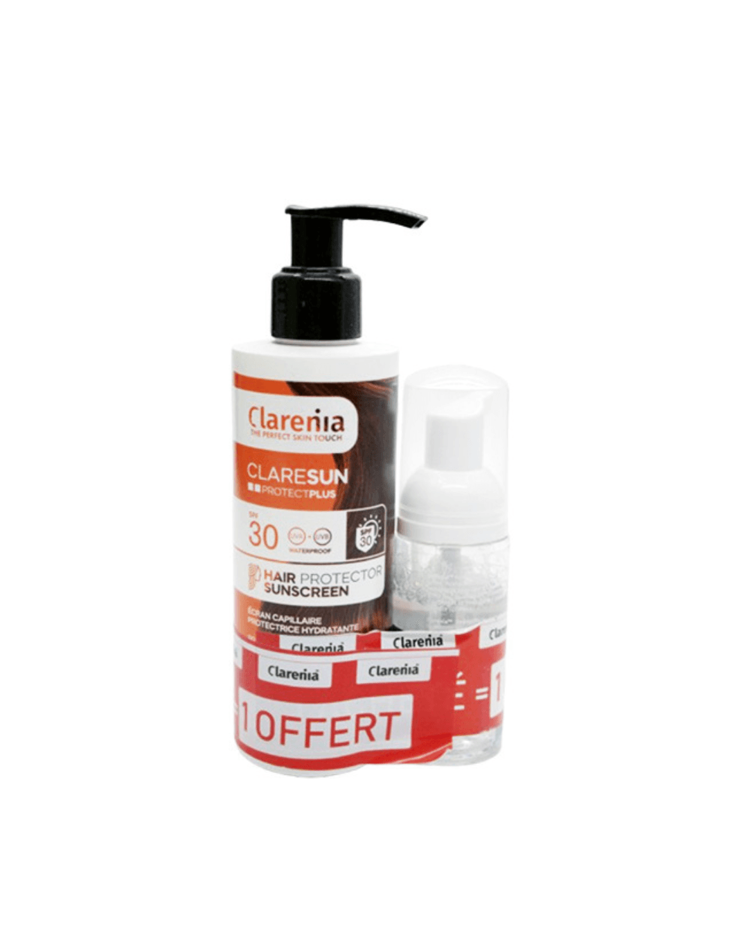 Clarenia Protect Plus Ecran Capillaire SPF30 200 mL+Mousse Nettoyante Hydratante 50 mL (Offert)
