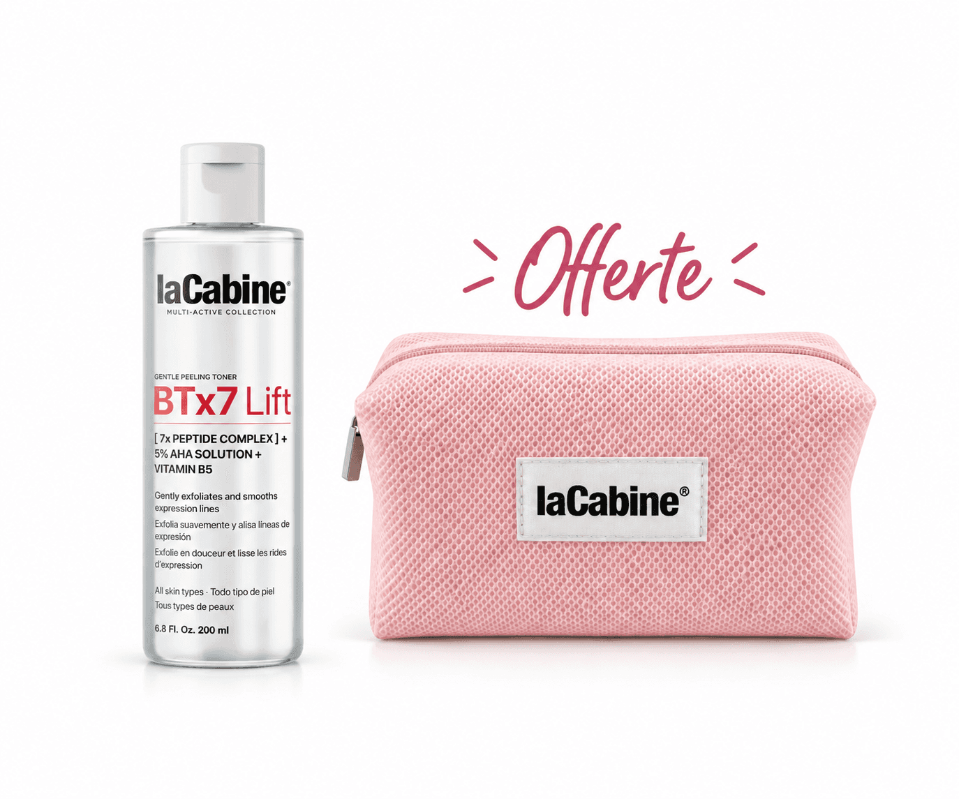 LaCabine Lotion Tonique Exfoliante BTx7 Lift 200mL+Trousse Offerte