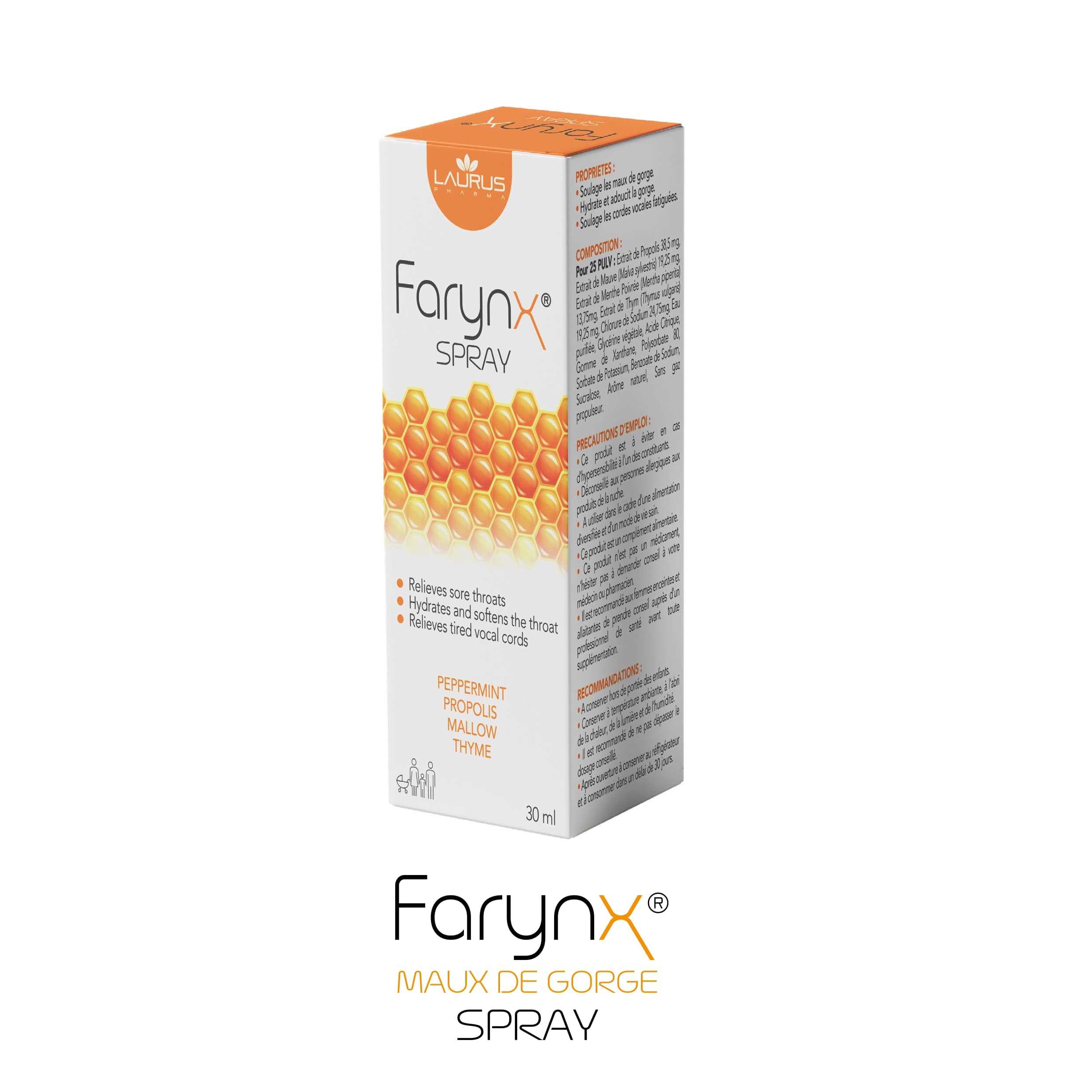Laurus Farynx Spray Buccal F/30 mL