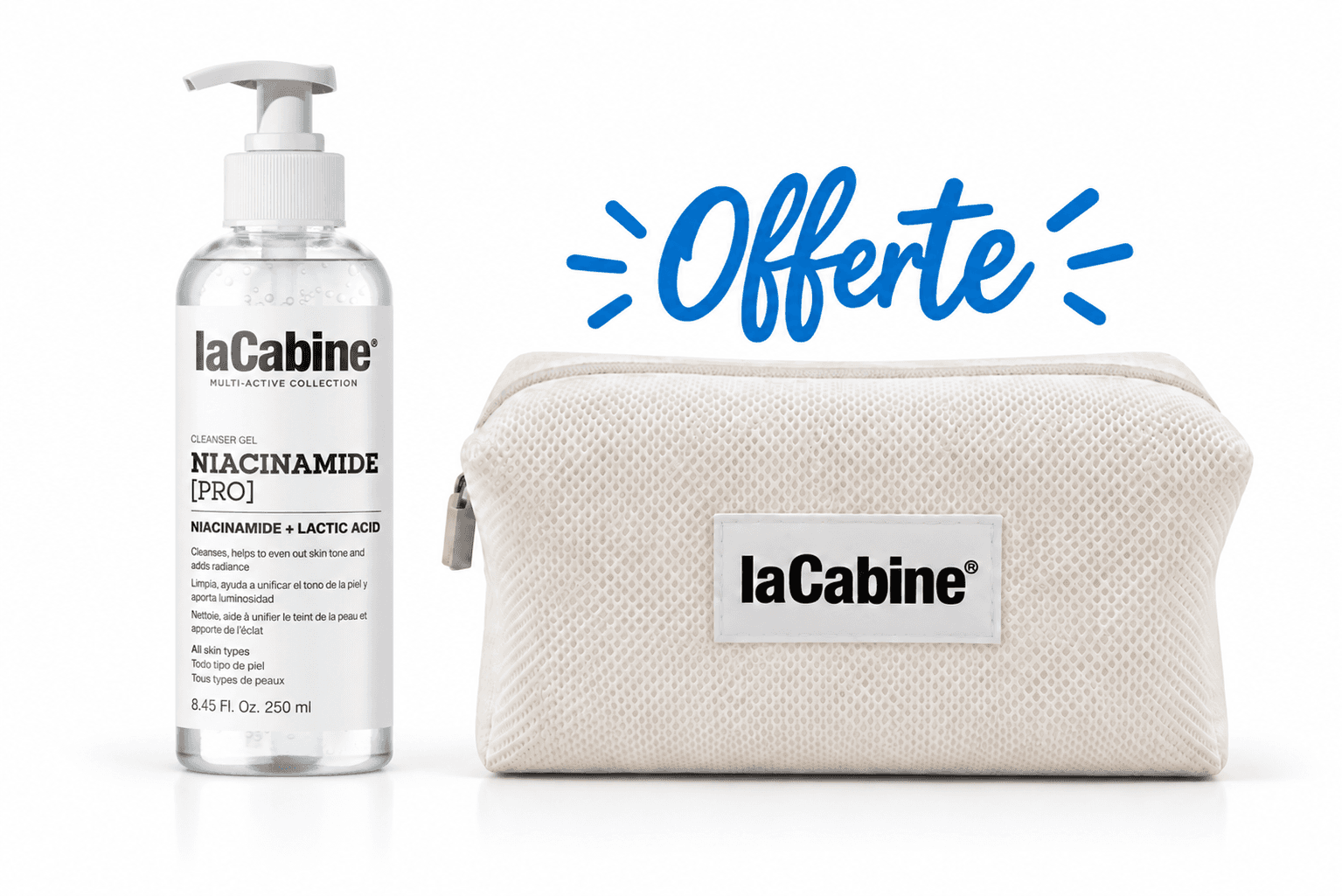 LaCabine Cleansing Gel Niacinamide Pro 250mL +Trousse Offerte