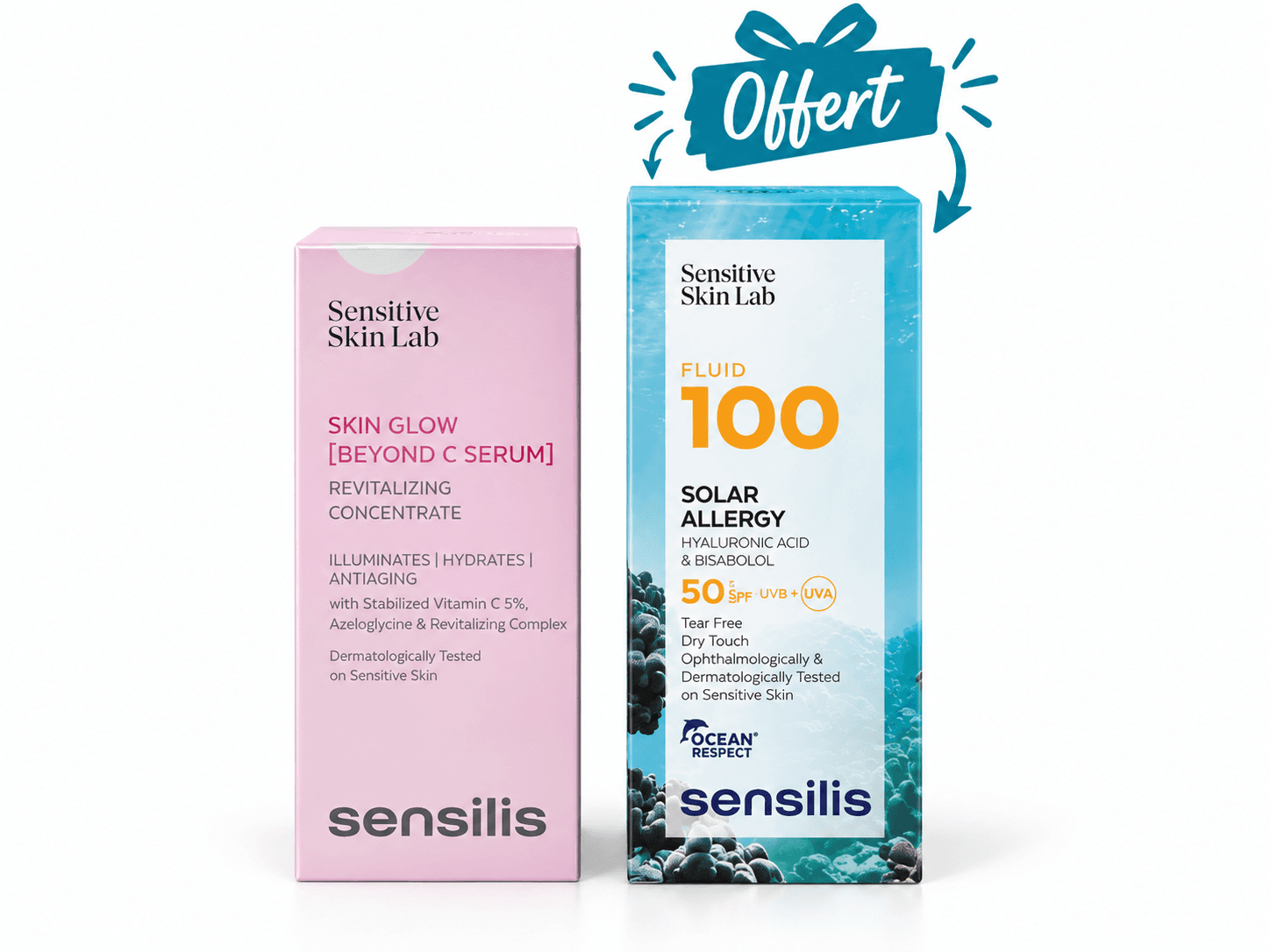 Sensilis SKIN Glow Beyond C Sérum 30mL + Fluid100 SPF50+ 40mL Offert