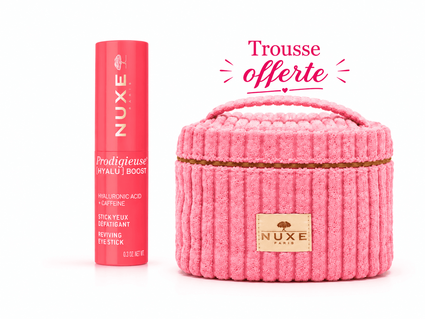 NUXE Prodigieuse [Hyalu] Boost Stick Yeux Défatiguant 8,5Gr + Trousse Offerte