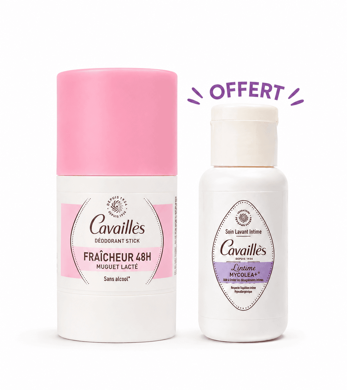 ROGE CAVAILLES Déodorant Stick Muguet Lacté 50mL + Mini Dose Offerte