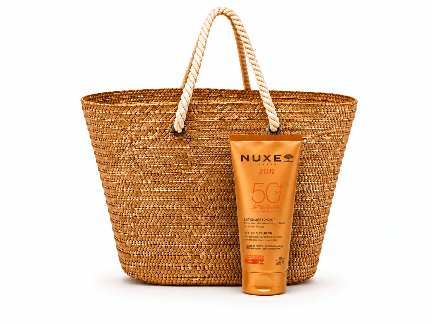 NUXE Sun Lait Solaire Fondant SPF50+ 150mL + Couffin Offert