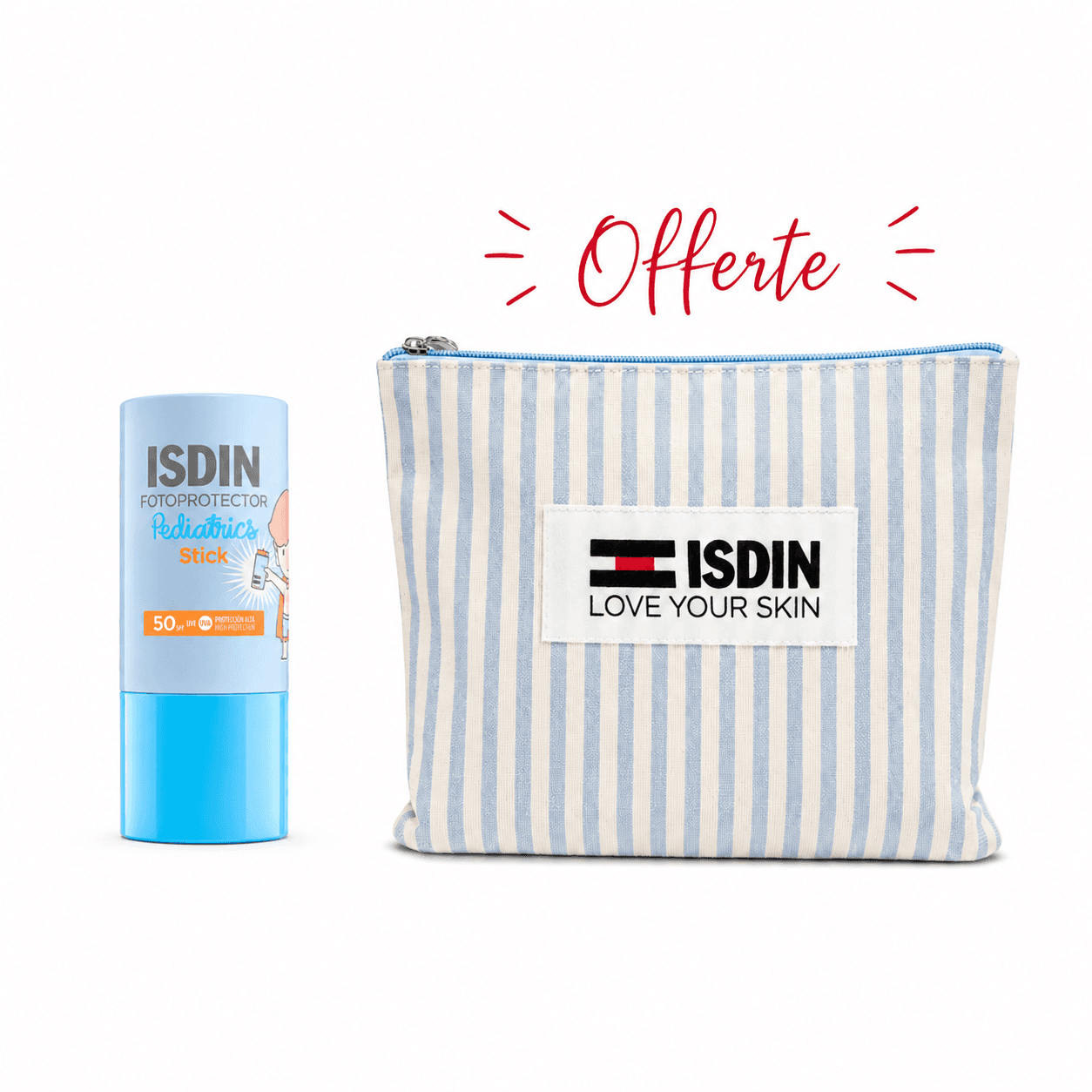 ISDIN FOTOPROTECTOR Pediatrics Stick SPF50 20Gr + Trousse Offerte