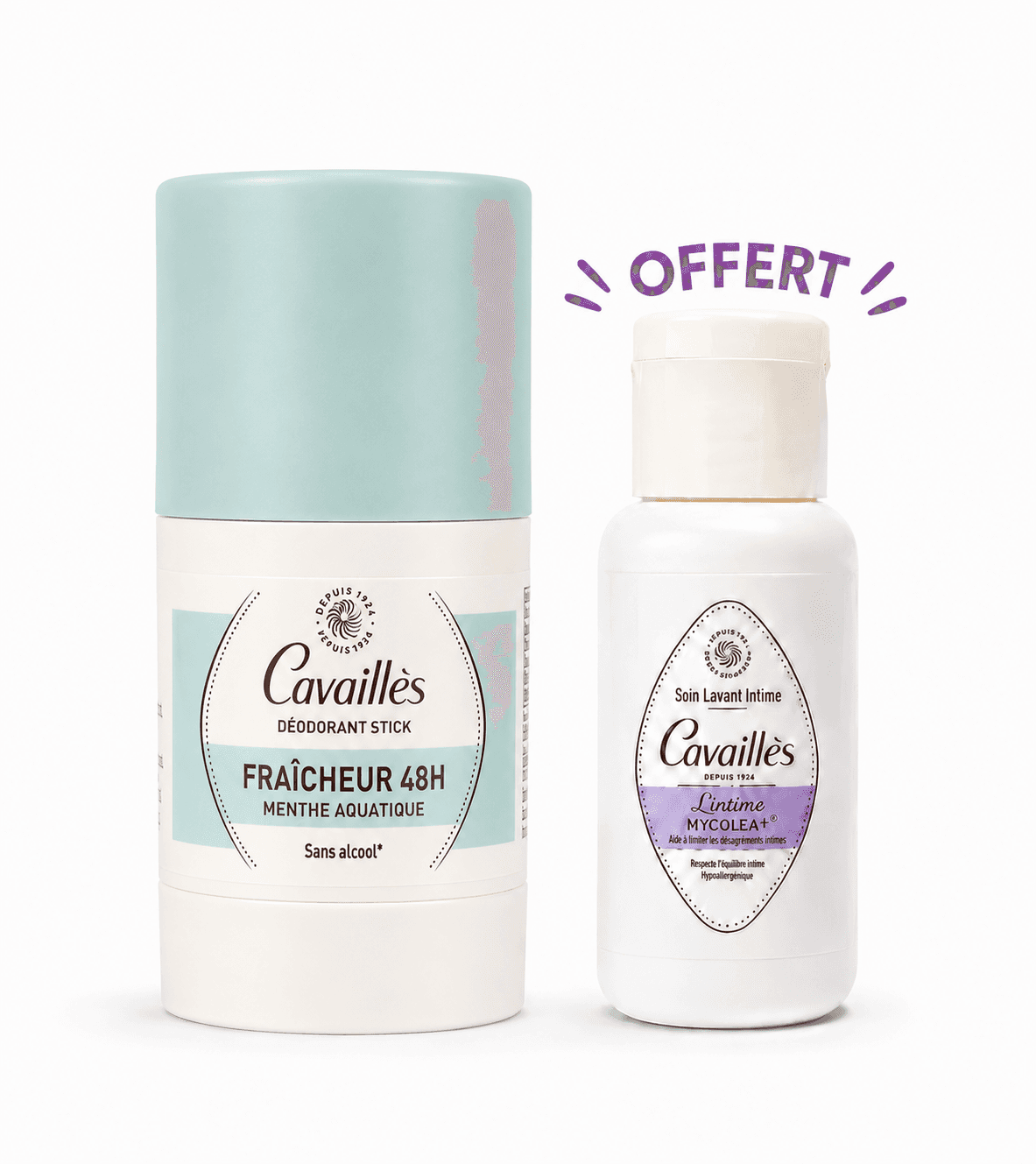 ROGE CAVAILLES Déodorant Stick Menthe Aquatique 50mL + Mini Dose Offerte