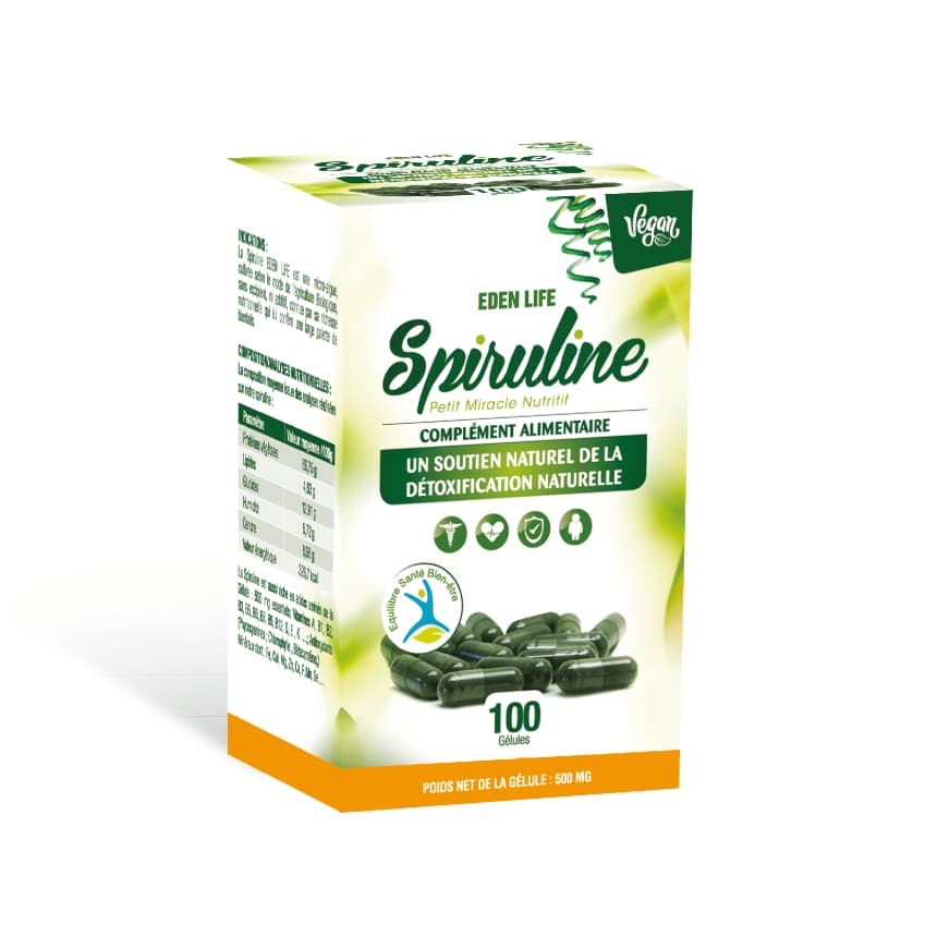 EDEN LIFE Spiruline B/100 Gélules