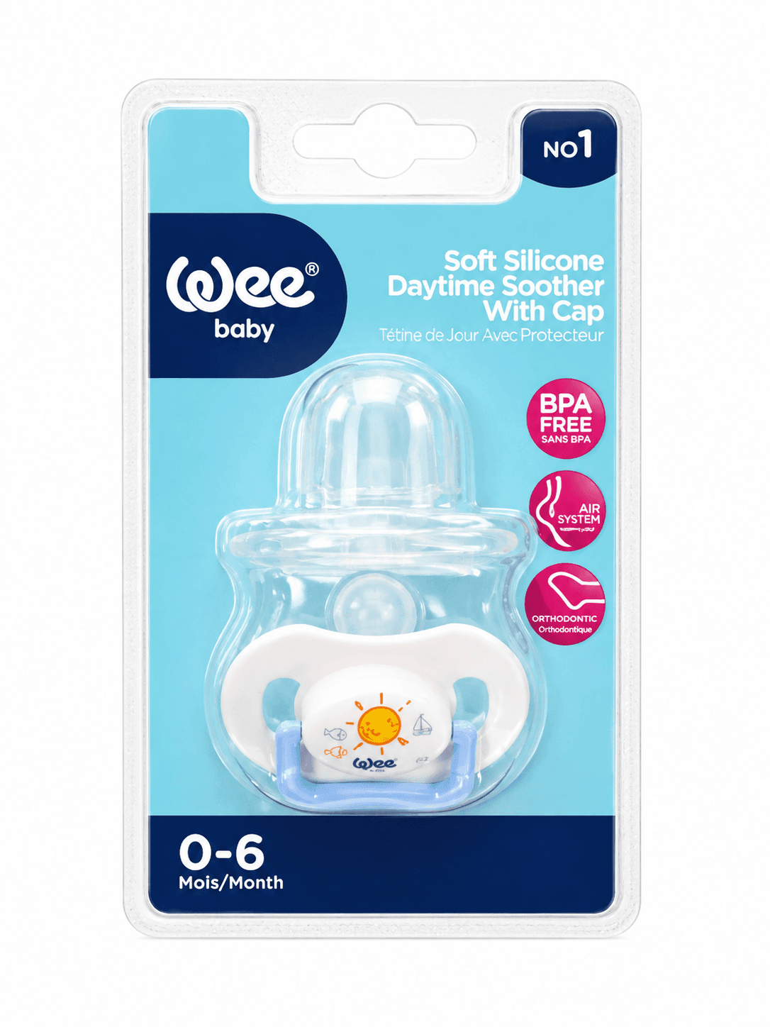 Wee Baby Sucette Jour Avec Protecteur 781-F