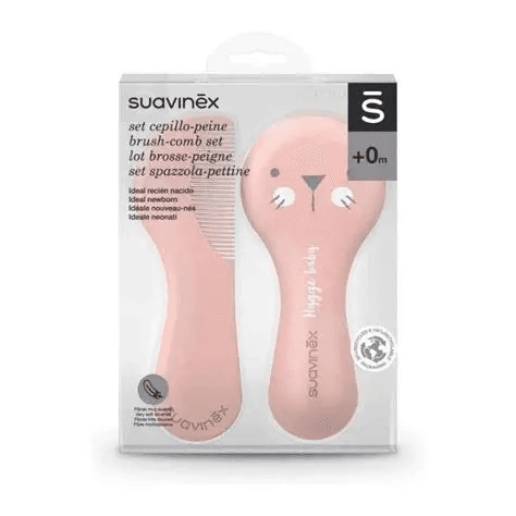 SUAVINEX Brosse et Peigne Rose/Vert