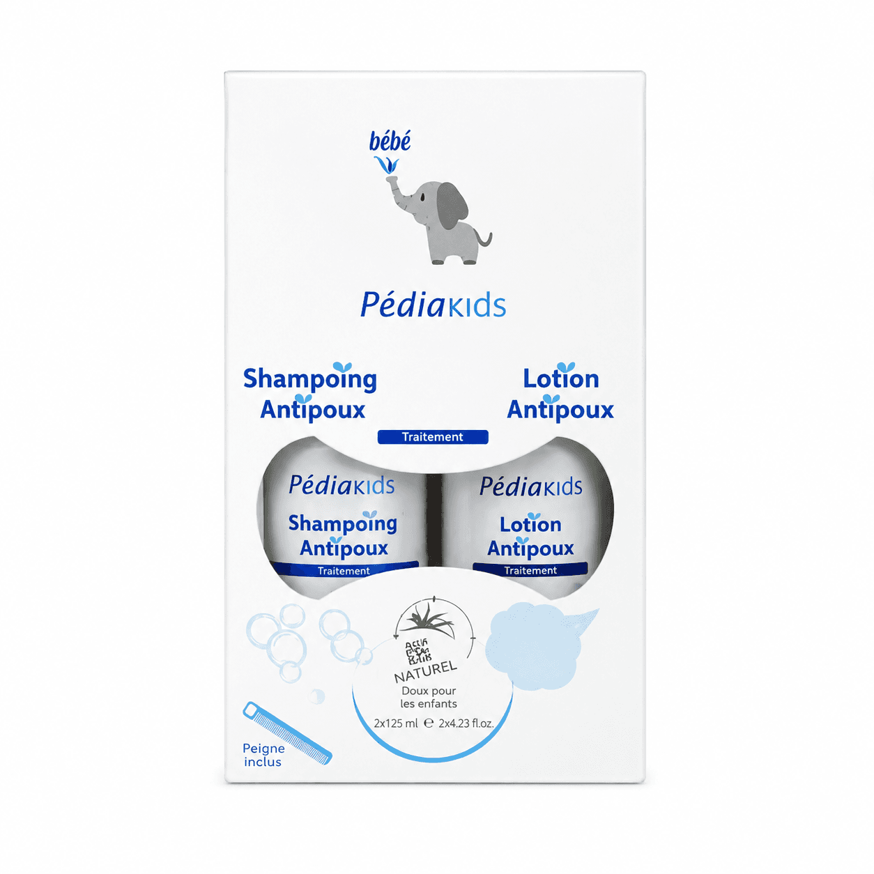 Vital Pediakids Coffret Anti-Poux ( Shampoing+ Lotion)