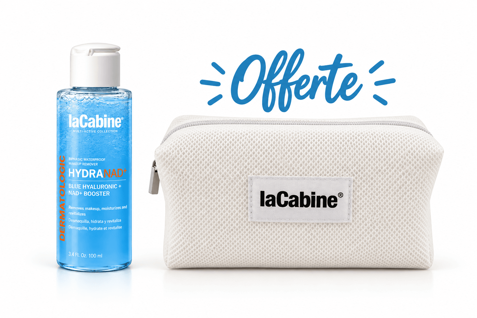 LaCabine HydraNad+ Démaquillant Biphasé 100mL+Trousse Offerte
