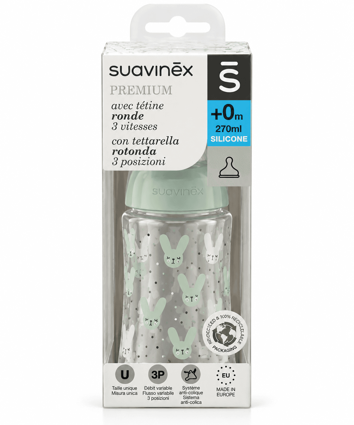 Suavinex Premium Biberon 0M+ 270mL