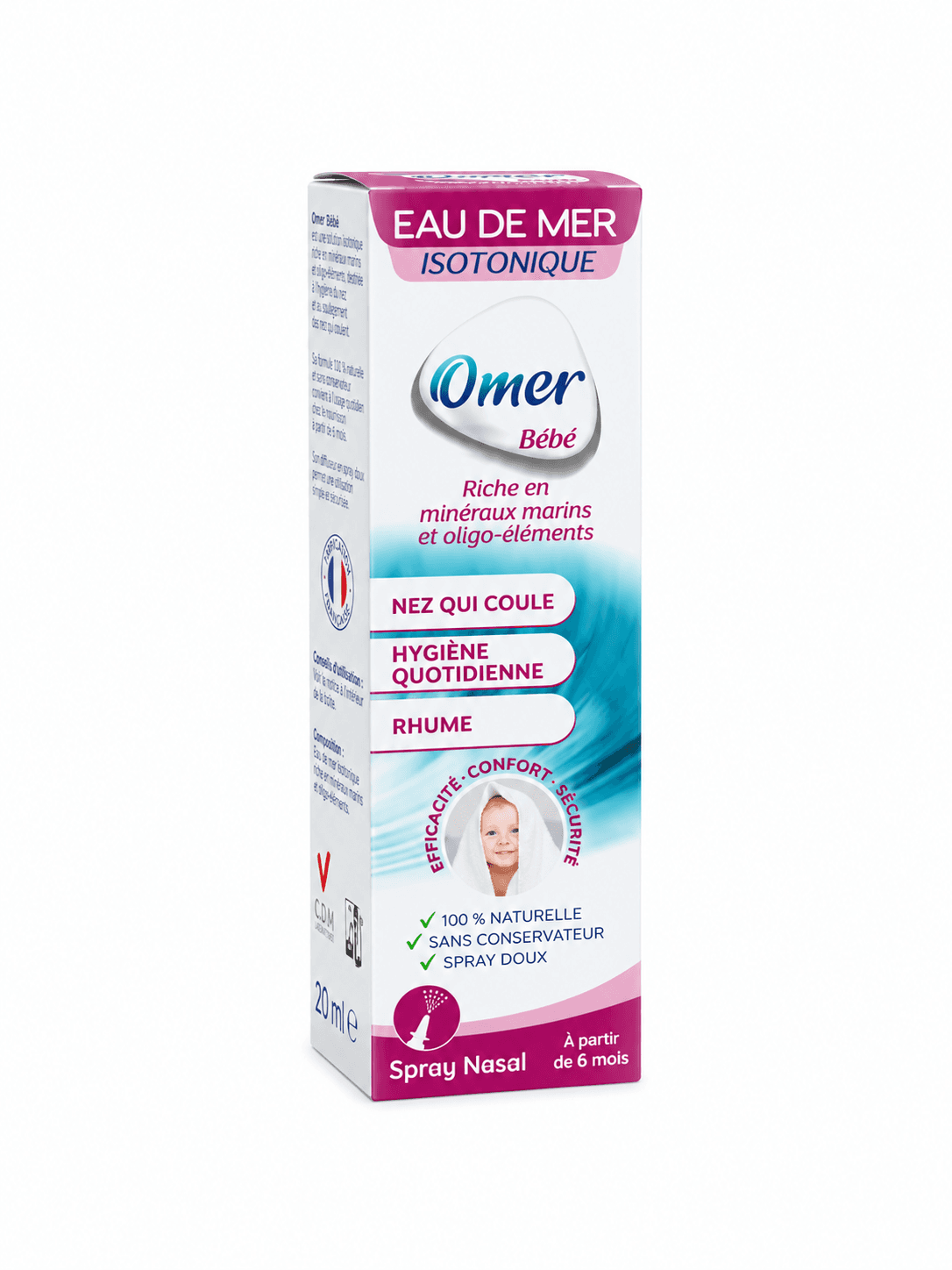 Omer Bébé Isotonique Spray Nasal 6M+ 30mL