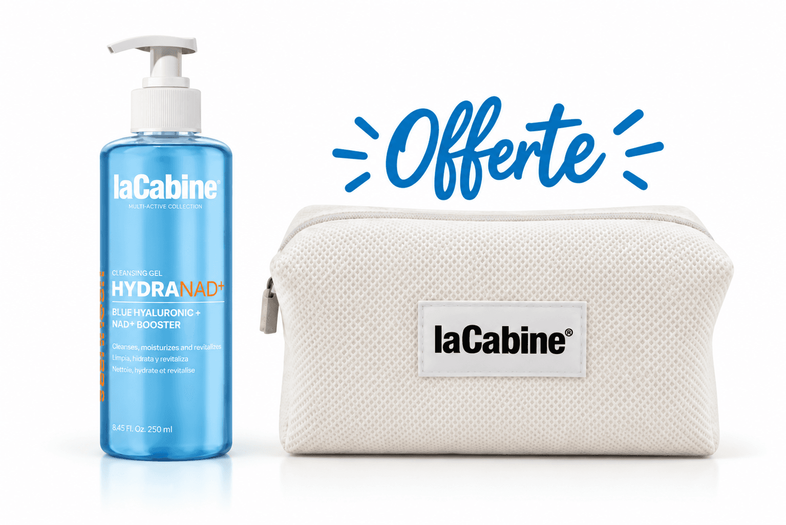 LaCabine HydraNad+ Gel Nettoyant 250mL +Trousse Offerte