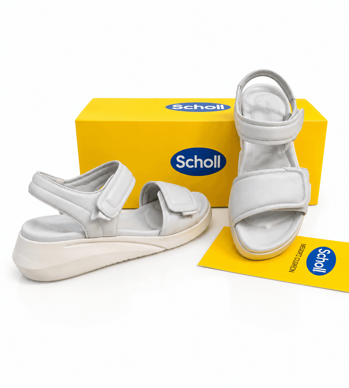 Scholl Sandales Blanches Memory Cushion Pointure 38