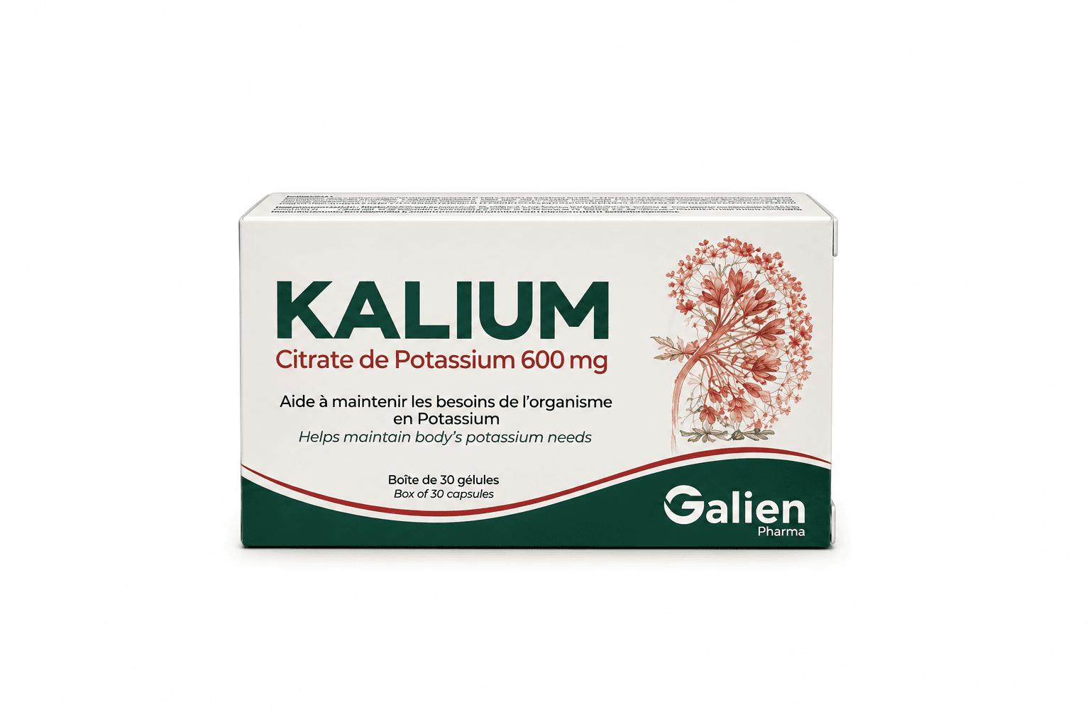 Galien Pharma Kalium 600mg B/30 Gélules
