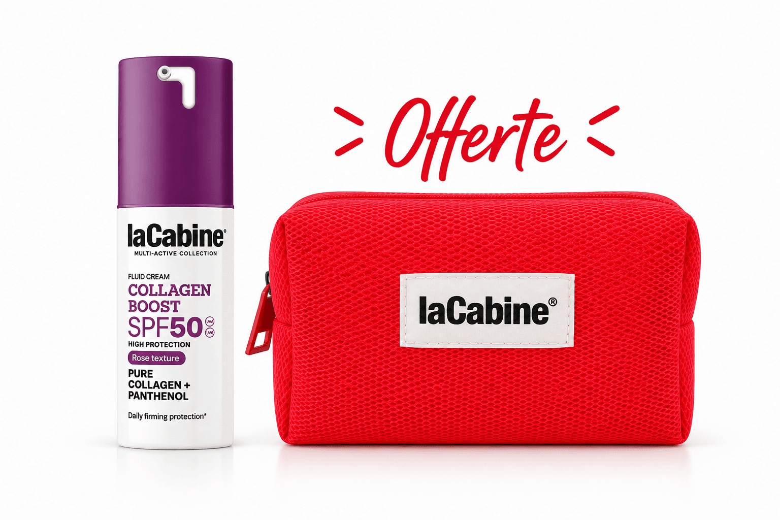 LaCabine Collagen Boost Fluid Cream SPF50 30mL+Trousse Offerte